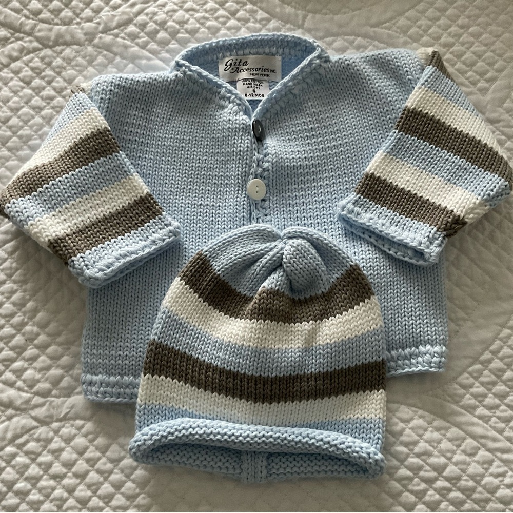 Boys sweater set 6-12 months